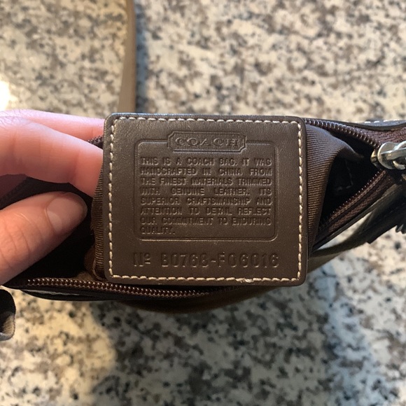 Coach Brown canvas crossover bag - Picture 5 of 6